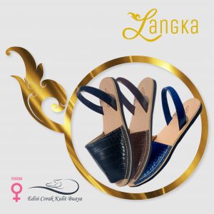 Sandal Langka ( Edisi Corak Kulit Buaya)